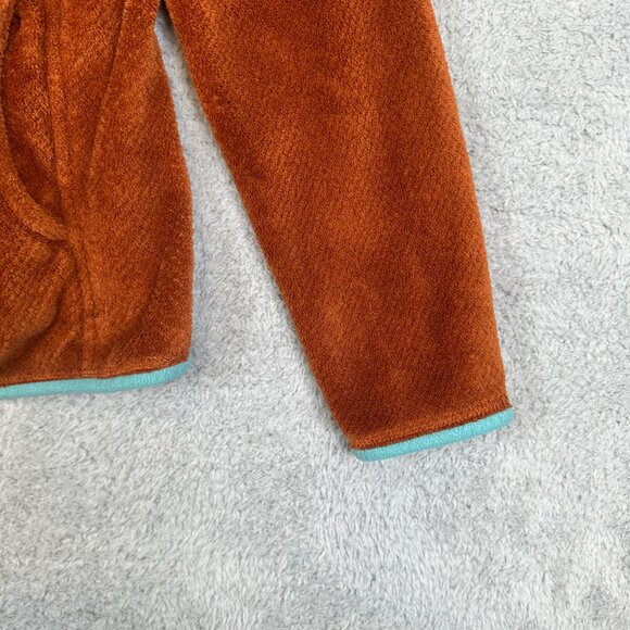 Patagonia Synchilla Snap-T Pullover Fleece Shirt Jacket Burnt Orange Aqua Size M - Picture 5 of 13